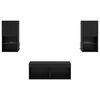 vidaXL TV Wall Cabinets Wall-mounted 4 pcs Black Oak 30.5 x 30 x 60 cm