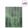 vidaXL Rectangular Tile 20 pcs Dark Green 29 x 23 x 0.08 cm