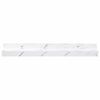 vidaXL Wall Shelf 2 pcs White Marble 40 x 9 x 3 cm Engineered Wood