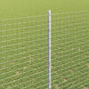 vidaXL Fence with Post Silver 1.6 x 10 m Steel