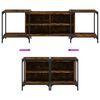 vidaXL TV Cabinet Smoked Oak 153x37x50 cm Engineered Wood