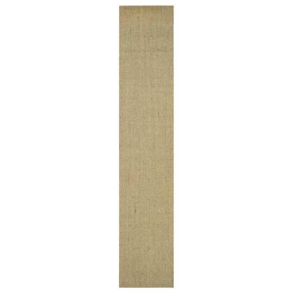 vidaXL Rug Natural Sisal 66x350 cm Green