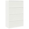 vidaXL Storage Cabinet 2 pcs White 90 x 40 x 140 cm Steel