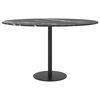 vidaXL Table Top Black ?70x0.8 cm Tempered Glass with Marble Design