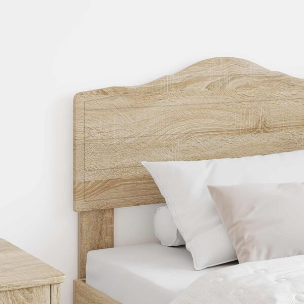 vidaXL Headboard with Headboard Sonoma Oak 90 cm Engineered wood