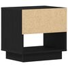 vidaXL Nightstand Black Oak 45 x 34 x 44 cm Engineered Wood