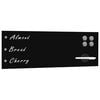 vidaXL Wall Mounted Magnetic Blackboard Glass 60x20 cm