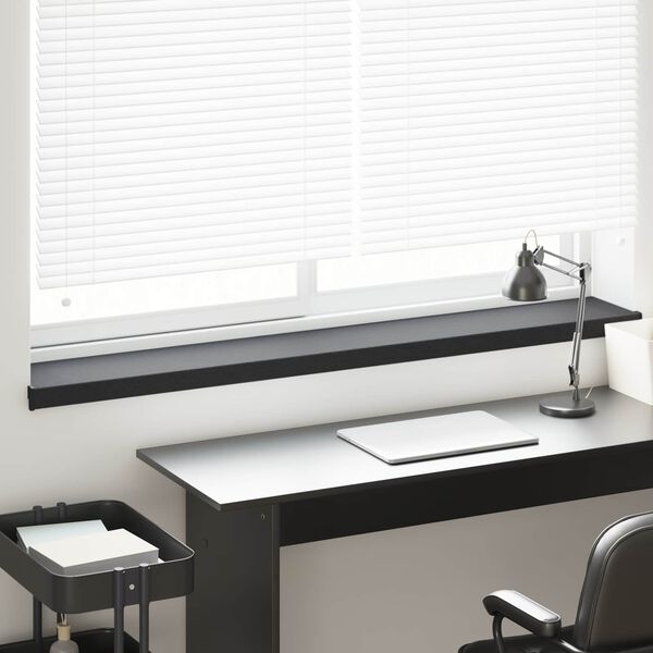 vidaXL Window Sill Anthracite with Wood Grain 140 x 20 x 4.5 cm PVC