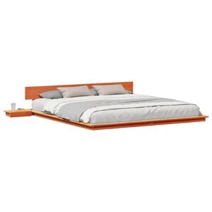 vidaXL Bed Frame Brown 200 x 200 cm Wood