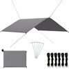 vidaXL Outdoor Tarp 4x4 m Grey