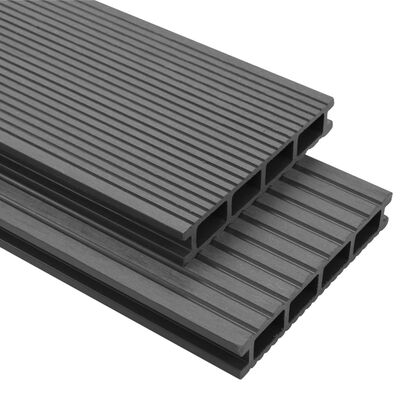 vidaXL WPC Decking Boards with Accessories 20 m² 2.2 m Grey