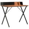 vidaXL Desk | Black and Brown | Engineered Wood and Powder-Coated Steel