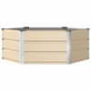 vidaXL Planter Ivory 129 x 129 x 45 cm Steel