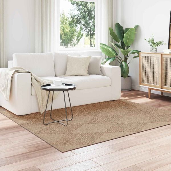 vidaXL Area Rugs Square Natural 120 x 120 cm