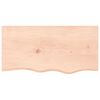 vidaXL Wall Shelf 80x40x(2-4) cm Untreated Solid Wood Oak