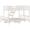 vidaXL Bunk Bed without Mattress 90x200/140x200 cm White Solid Wood