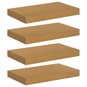vidaXL Wall Shelf 4 pcs Beige 40 x 23.5 x 3.8 cm Engineered Wood