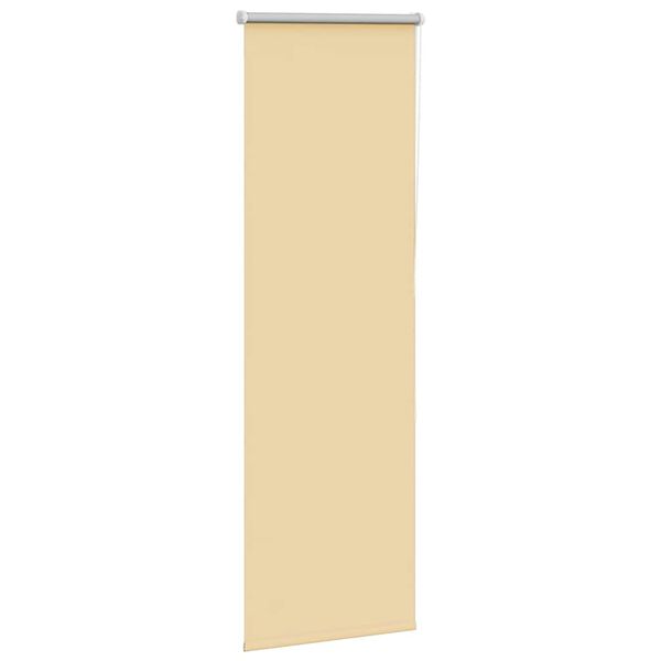 vidaXL Roller Blind Blackout Beige 60x150 cm Fabric Width 55.7 cm Polyester