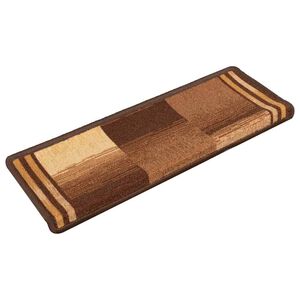 vidaXL Stair Mats Self-adhesive 5 pcs 65x21x4 cm Brown