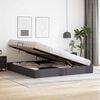 vidaXL Storage Bed with Mattress Grey 200 x 200 cm Faux leather