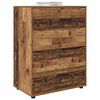 vidaXL Storage Cabinets 2 pcs Old Wood 80 x 48 x 105 cm