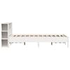 vidaXL Bookcase Bed without Mattress White 160x200 cm Solid Wood Pine