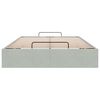 vidaXL Ottoman Bed Frame No Mattress Light Grey Double Velvet