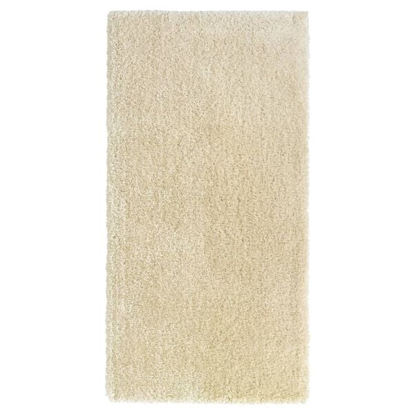 vidaXL High Pile Shaggy Rug Beige 100x200 cm 50 mm