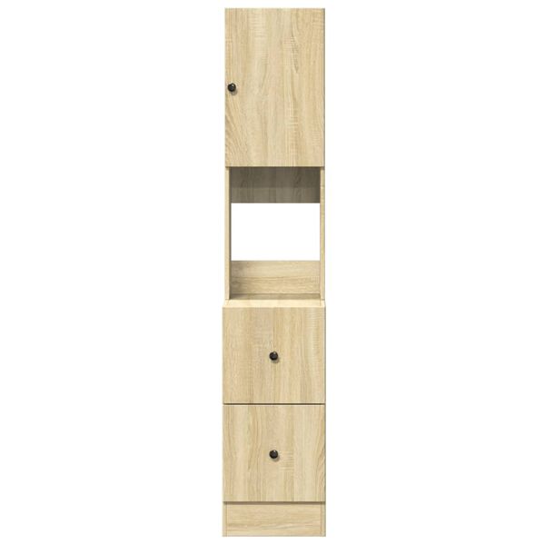 vidaXL Kitchen Cabinet Sonoma Oak 35x50x180 cm Engineered Wood