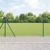 vidaXL Fence Post Green 10 x 0.8 m (25 mm mesh) Steel and PVC