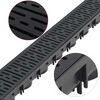 vidaXL Drainage Channels Plastic 3 m