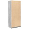 vidaXL Wardrobe Grey Sonoma 80x50x200 cm Engineered Wood