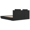 vidaXL Bed Frame with Headboard Black Oak 180 x 200 cm Engineered Wood