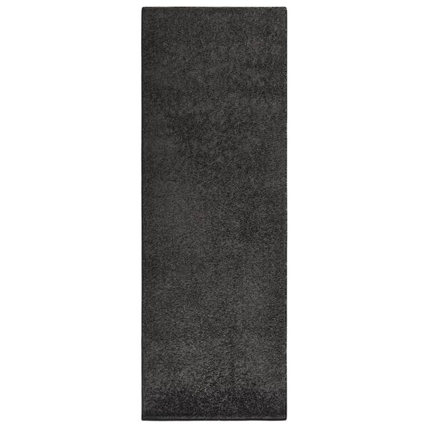 vidaXL Soft Pile Rug Anti-slip 57x150 cm Anthracite