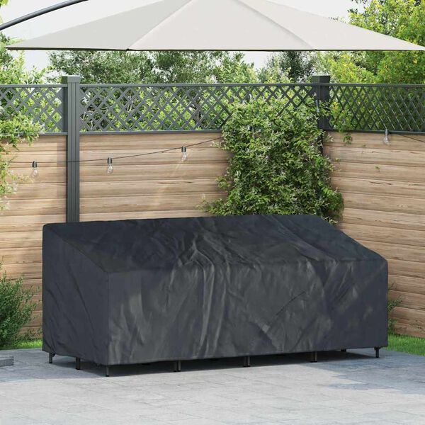 vidaXL Garden Bench Cover Black 220 x 100 x 89 cm 600D Oxford Fbric