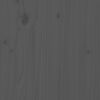 vidaXL Wall Headboard Grey 127.5x3x80 cm Solid Wood Pine