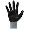 vidaXL Work Gloves 12 pcs Grey and Black 9 / L Polyester
