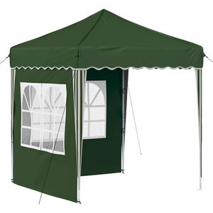 vidaXL Pop-up Party Tent 195 x 195 x 245 cm Green Oxford Fabric