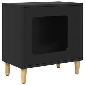 vidaXL Cat House Black 51 x 30 x 52 cm Engineered Wood