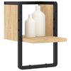 vidaXL Wall Shelf with Bar Sonoma Oak 20x25x30 cm