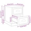 vidaXL Bedside Cabinet with Drawer 2 pcs Artisan Oak 39 x 39 x 47.5 cm