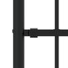 vidaXL Garden Fence Woerden with Spear Top Black 240x75 cm Steel