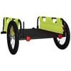 vidaXL Bike Trailer Green Oxford Fabric and Iron
