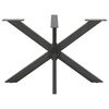 vidaXL Dining Table Leg Spider Shape Anthracite 120x68x(72-73) cm Steel