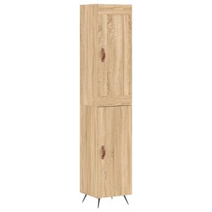 vidaXL Highboard Sonoma Oak 34.5x34x180 cm Engineered Wood