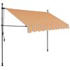 vidaXL Manual Retractable Awning with LED 300 cm Yellow and Blue