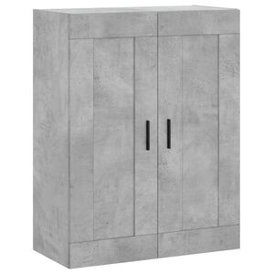 vidaXL Wall Mounted Cabinet Concrete Grey 69.5x34x90 cm Engineered Wood
