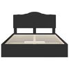 vidaXL Storage Bed with Headboard Black 150 x 200 cm Engineered Wood