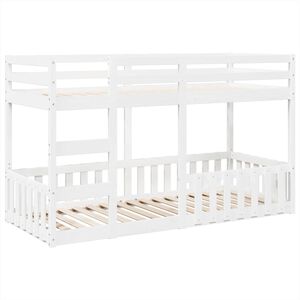 vidaXL Bunk Bed White 80x200 cm Solid Wood Pine