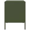vidaXL Bedside Cabinet Olive Green 36x39x50.5 cm Steel
